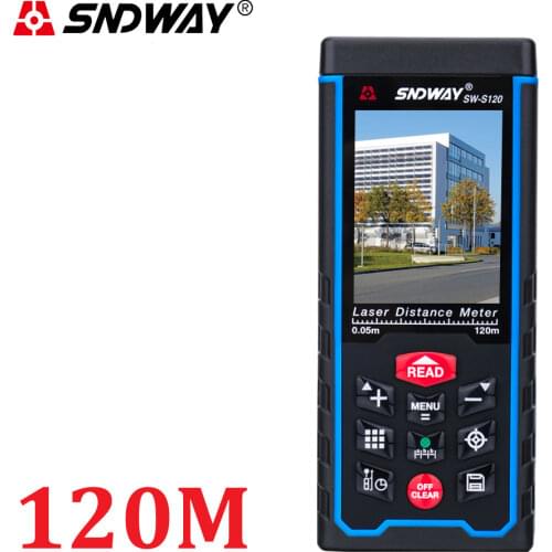80M120M Laser Distance meter 400ft Handheld Range Finder tape Measuring Device Rangefinder W-TFT Lcd Camera rechargeable battery