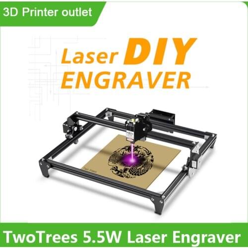 TwoTrees 5.5W Laser Engraver CNC Laser Engraving Cutting Machine DIY Laser Marking Desktop Carving Machine 40x30cm Engraving
