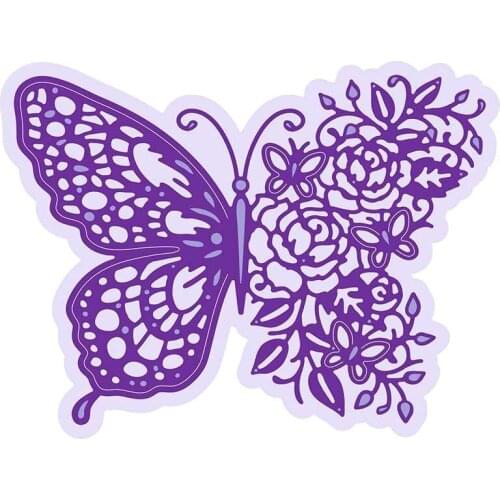 Butterfly Lace Metal Cutting Dies Cut Die Mold Card Scrapbook Paper Craft Knife Mould Blade Punch Stencils 2021