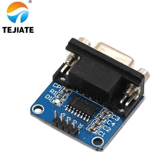 1PCS RS232 To TTL Refresh Module Generation Two Serial Port Download Line Reflesh Board MAX3232 With 4 DuPont Wires