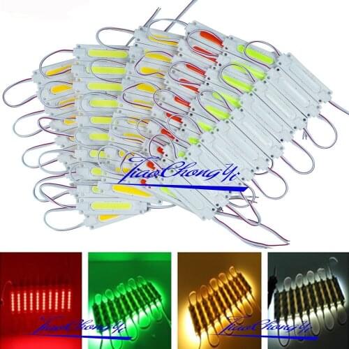 2W 12W White Red Green Injection COB LED module Light lamp for advertising signs