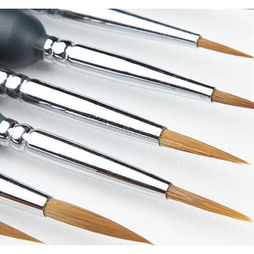 9pcs/set Miniature Paint Brush Set Fine Detail Art Oil Painting Watercolor Brush Set GK99