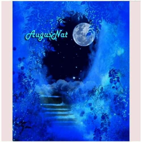 Scenery diamond painting embroidery night moon wall art baby decor crystal painting diamond dotz kits mosaic pictures blue craft