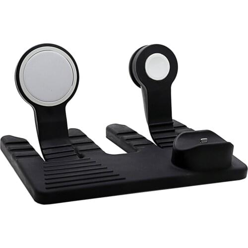 3-in-1 Mobile Phone Charger Base Stand Bracket Desktop Charging Base Station Mobile Phone Cellphone Grip Holder Stand Drop Ship