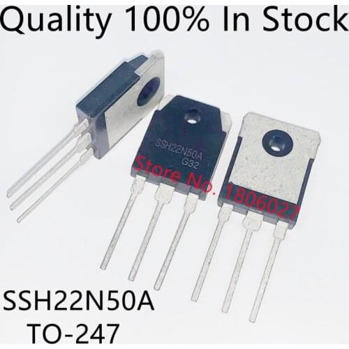 Send free 20PCS Field effect transistor SSH22N50A 22N50A TO-3P 500V 22A N channel