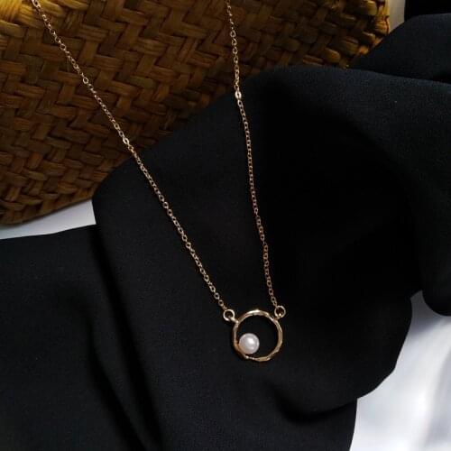 Trendy Multilayered Pearl Necklace for Women Fashion Sun Star Gold Pearl Necklaces 2021 Trend Jewelry Gift