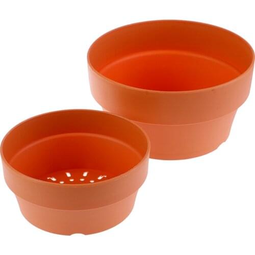 1PCS Plastic Flower Plants Pots Nursery Garden Planter Home Office Decorative Craft 2Sizes