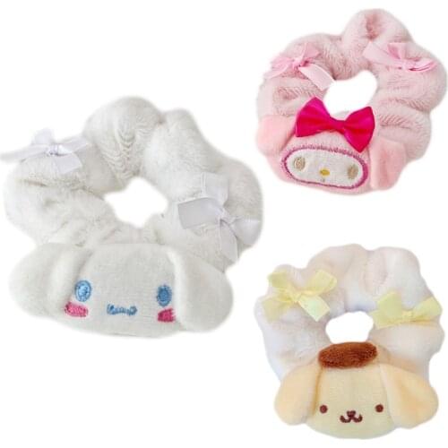 Plush Scrunchies Anime Hair Ties Comfortable Headband Lovable Cosplay Hairpiece Easy to Wear Good Elasticity