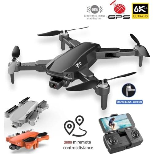 S608 GPS Drone 6K Dual HD Camera Professional Aerial WIFI FPV Brushless Motor RC Foldable Quadcopter Remote Distance 3KM