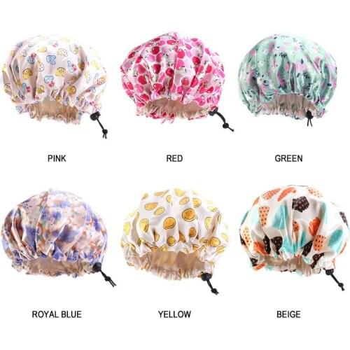 New Baby Silky Satin Bonnet Adjustable Kids Sleep Cap Elastic Band Double Layer Children Night Turban Cute Hat Headwear Jewelry