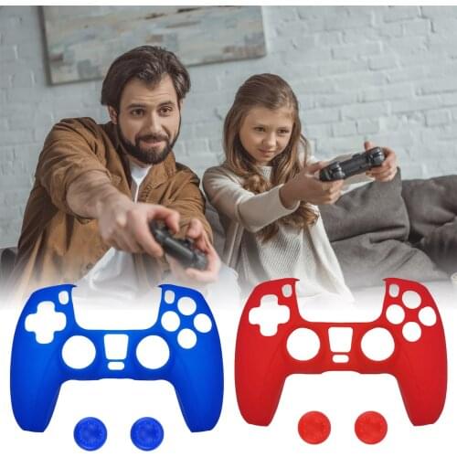 Silicone Case Grips For PS5 Personalized DIY Silicone Case Game Console Handle Cover For Playstation 5 Ps5 Accessories