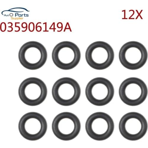 12pcs Fuel Injector O Ring Seal For VW Passat Golf Beetle Jetta Touareg Eos For Audi A4 A6 For Skoda 035906149A