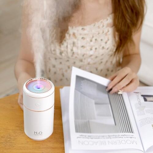350ML Air Humidifier USB Portable Atomizer Aroma Diffuser Car Air Purifier with Color Night Light Ultrasonic Mist Maker Fogger