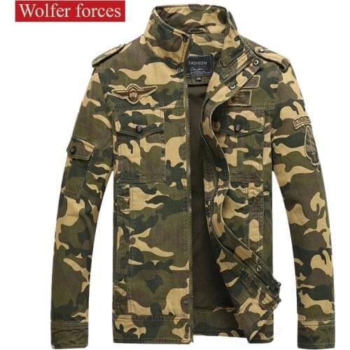Mens Spring Jackets Wolfer forces China