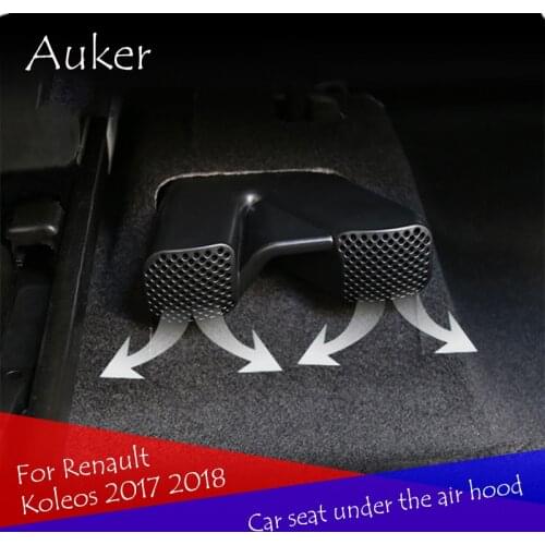 Seat Rear AC Heat Floor Air Conditioner Duct Vent Outlet Grille Cover 2Pcs/Set For Renault Koleos 2017 2018