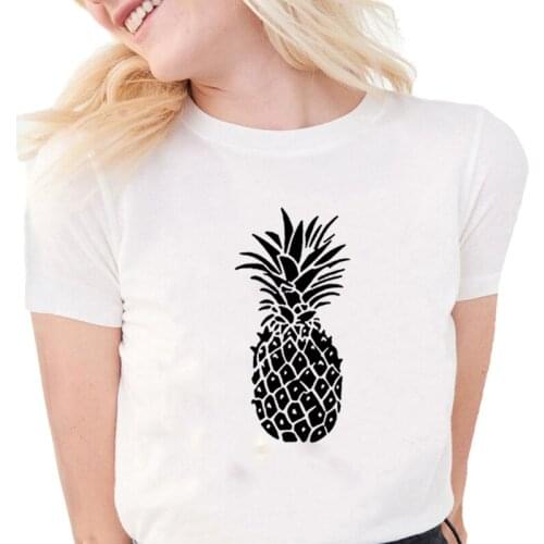 Pineapple Womens Funny T Shirts Women Cotton Short Sleeve O-neck Tee Shirt Femme Casual Tshirt Women Tops Loose Camiseta Mujer