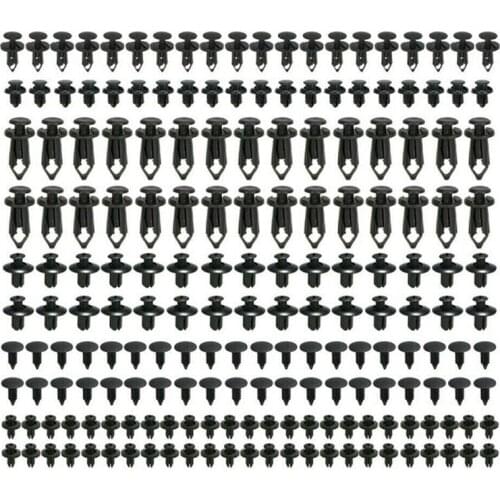 190 Pcs Car Push Pin Rivet Trim Clips Kit Auto Fastener Plastic Fastener Rivet