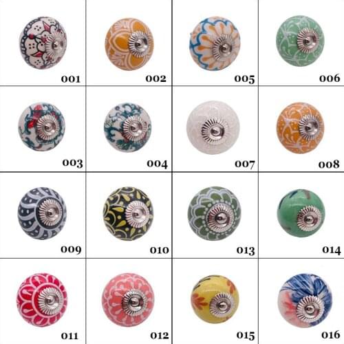 1x Euro Style Shabby Chic Furniture Handles Kitchen Cabinet Knobs Single Round Bathroom Wardrobe Cupboard Drawer Pull Handles
