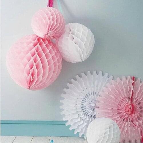25cm Birthday Party Home Decorations Wedding Decoration Artificial Honeycomb paper Flowers DIY Hanging Ornaments 10pcs/lot