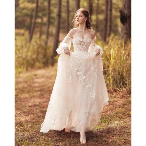 4256# FANWEIMEI Pretty Sweetheart Strapless Sexy Backless A-Line Dress Lace Full Length Bride Dress Wedding Gown