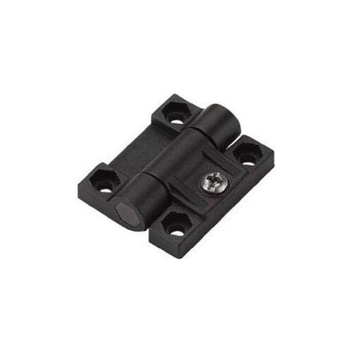 43mmx36mm 4 Countersunk Holes Adjustable Torque Position Control Hinge Black Door Hinges
