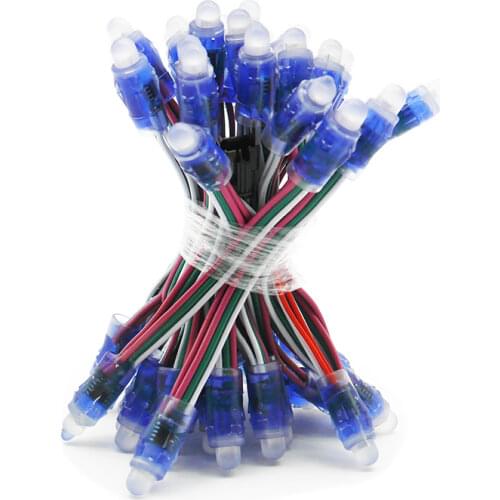 50pcs 5V 12mm WS2811 Full Color LED Module IP68 Waterproof 2811 1903 IC RGB Color Digital Pixel String christmas Light