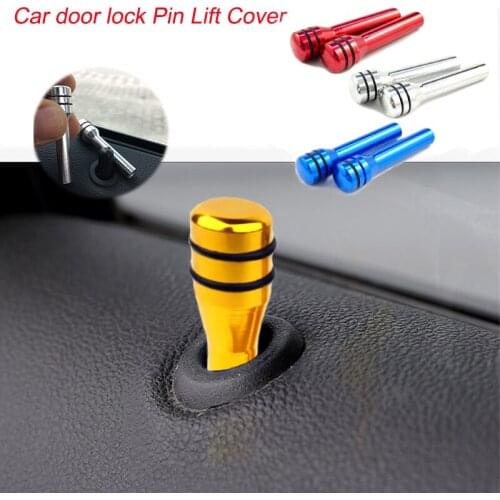 2pcs Aluminum Car Door Lock Knob Pull Pins Lift For Audi A3 A4 B8 B6 A6 C6 A5 B7 Q5 C5 8P Q7 TT C7 8V A1 Q3 S3 A7 B9 8L A8 80