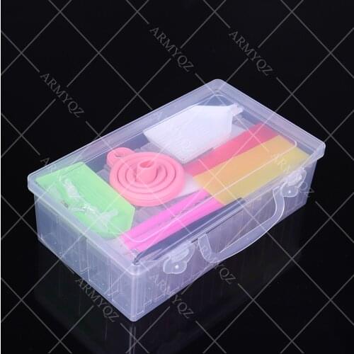 ARMYQZ 64 Grids Diamond Painting Tools Sets Diamond Embroidery Accessories kits Beads Container Stone Convenience Storage Box