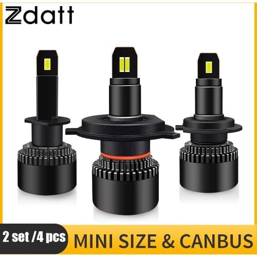 Zdatt Car Lights H4 LED H7 16000LM H1 H3 H8 H11 LED Auto Lamp for Car Headlight Bulb HB3 HB4 9005 9006 Turbo LED Bulbs 12V