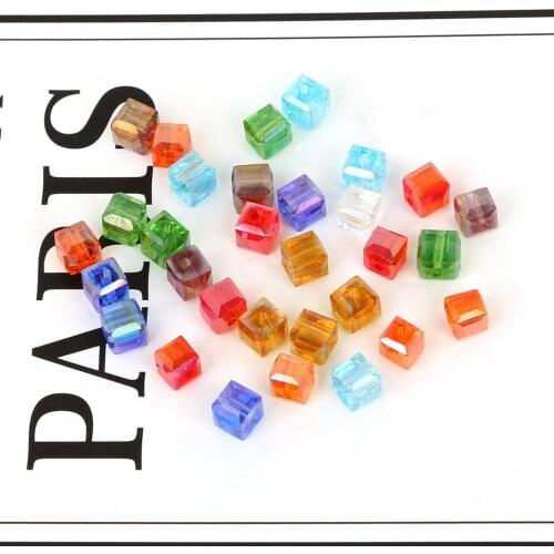 2 3 4 6 8mm Square Spacer Loose Czech Glass Beads For Jewelry Making Bracelet Necklace Needlework Accessoire Wholesale Supply