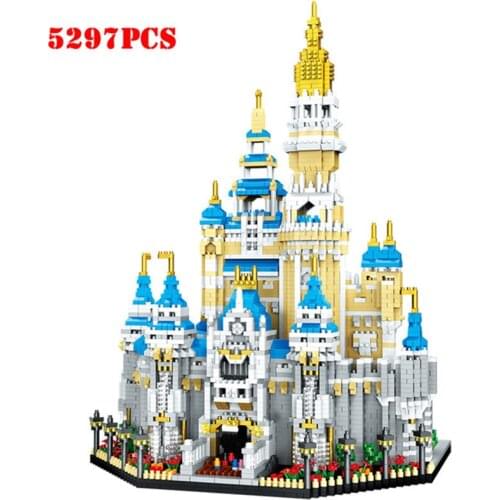 Friends Bricks Building Toys Modern Architecture Castle the Eiffel Tower 3D Model DIY Diamond Blocks 5297pcs for Kids Christmas