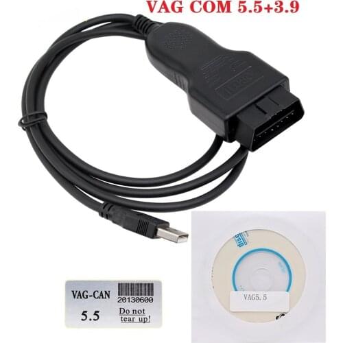 New VAG K CAN Commander 5.5+ Pin Reader 3.9Beta VAG Kilometers Program OBD2 Scanner VAG CAN Commander 5.5 Diagnostic Cable