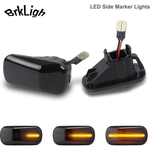 2Pcs Dynamic LED Side Marker Turn Signal Light Lamps For Honda Accord Civic City CR-V Fit Jazz HR-V Integra Odyssey S2000 Stream