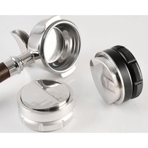 58mm Stainless Steel Coffee Distributor Cloth Powderer Press Espresso Machine Accessories Professional Espresso Hand Tampers