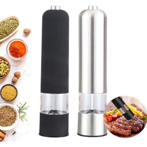 Electric Pepper Grinder Long Portable Spice Grain Seasoning Grinder BBQ Outdoor Barbecue Oil Spray Tool Cooking Accessories