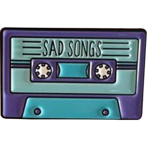 Sad songs tear drop Enamel Pin