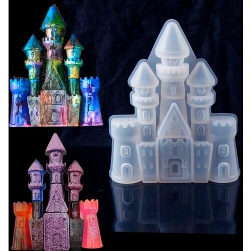 1pcs Child Castle Moule Silicone Resine DIY Epoxy Resin for jewelry making Silicone Mold UV Resin Jewelry Tools