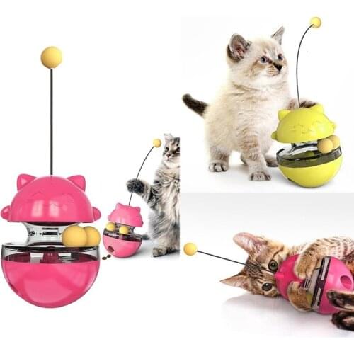 Cat toy Fun Tumbler Pets Slow Food Entertainment Toys Attract The Attention Of The Cat Adjustable Snack Mouth Toys For Pet