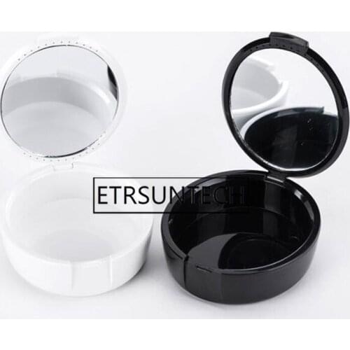 100pcs Fake Teeth Orthodontic Case Dental Retainer Mouth Guard Denture Storage Plastic Box Oral Hygiene Supplies Organizer