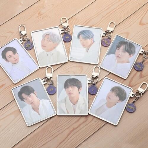 KPOP Bangtan Boys BANGBANG CON Album Same Keychain Paper Card LOMO Frame Pendant Ornament Cards
