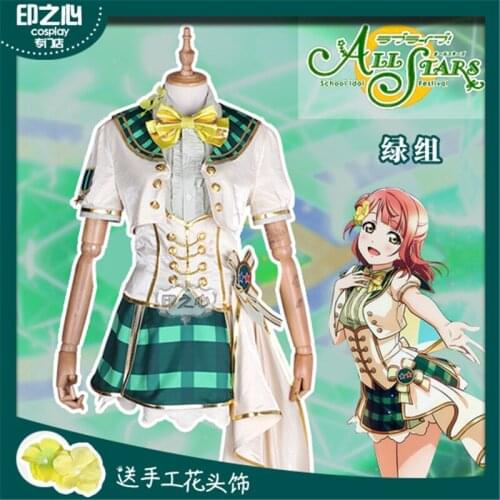LoveLive Japan Anime All stars School idol festival Dress 10th Anniversary Cheerleaders Red Halloween Women Dress