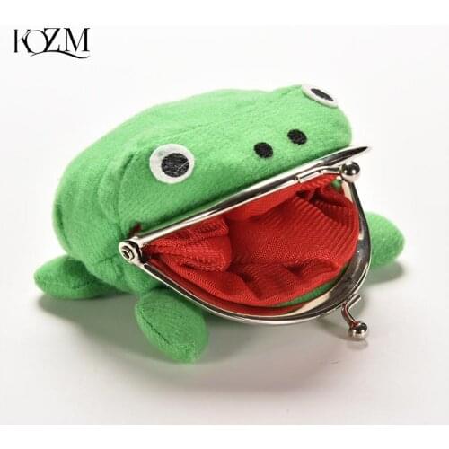 Frog Wallet Anime Cartoon Wallet Coin Purse Manga Flannel Wallet Cute Purse Coin Holder