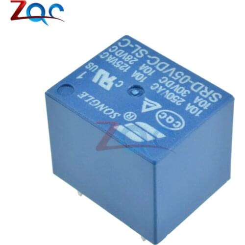 5pcs Mini Power Relay 5V DC SRD-5VDC-SL-C SRD-5VDC-SL-C PCB