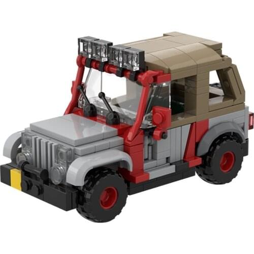 NEW Jurassic Era Dinosaur Urassic Staff Jeeped MOC Building Blocks Bricks Cretaceous Figures Bricks Sets Toys Children Gifts