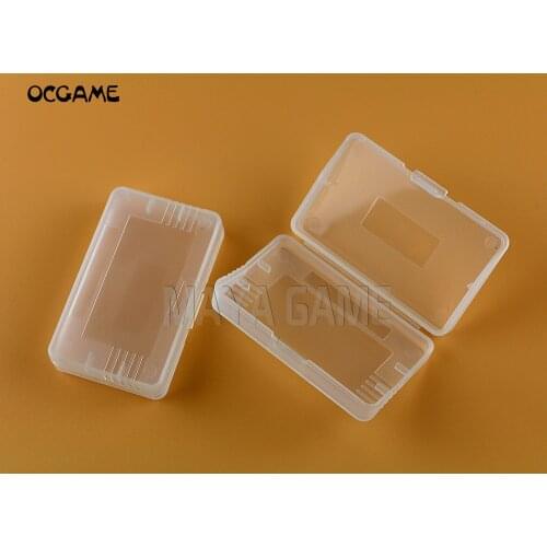 OCGAME For Nintendo Game Boy for GBA / GBA SP Clear Game Cartridge Cases Game Cartridge Storage Box Replacement 10pcs/lot