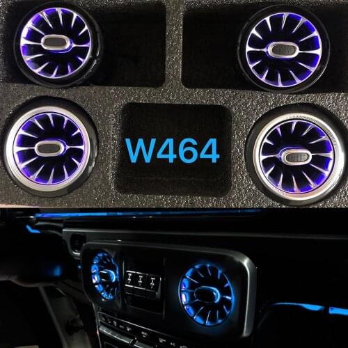 Front Rear Lamp 6pcs Ambient Light LED Console AC Condition Air Vent Outlet Turbine Trim Light For Mercedes-Benz G-Class W464