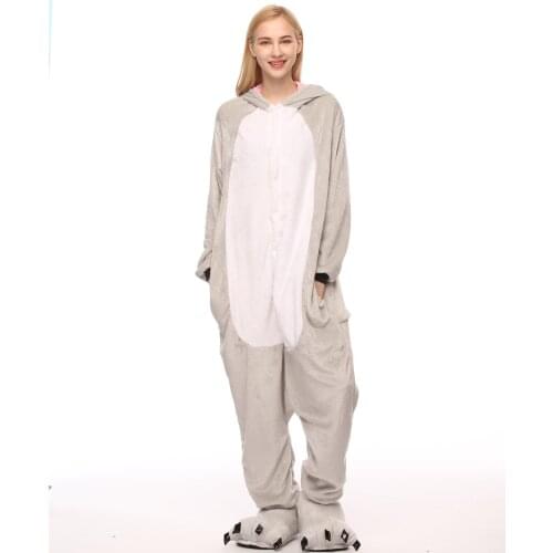 Adults Kigurumi Koala Pajamas Sets Sleepwear Pyjama Animal Suit Cosplay Women Winter Garment Cute Animal Winter Costume