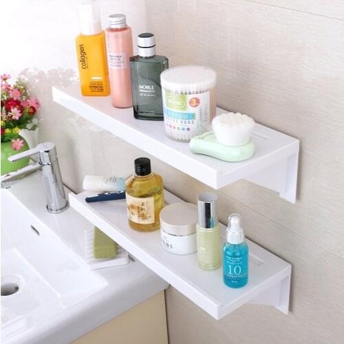 Punch-free Wall Hanging Cabinet Rack Cosmetic Storage Box Bathroom Storage Rack Wall Rack Living Room Finishing Storage Rack