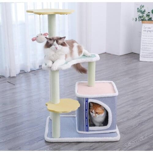 Cat Climbing Frame Cat Tree Large Cat Tower For Large Cats Cat Litter Cat Tree One Cat Climbing Column Sisal Jumping Platform