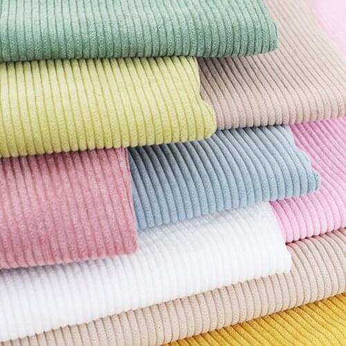 Pink Rib Corduroy Fabric Solid Color For Sewing Shirts Hoodie Clothing Padded Corduroy Jackets Trousers Sofa Velvet Fabrics